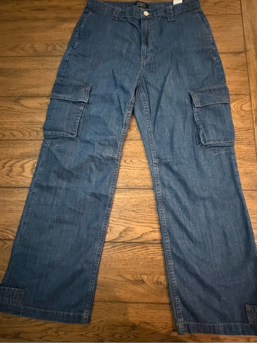 Banana Republic Women’s UHR Barrel Cargo Jeans Dark Wash Size 10/30